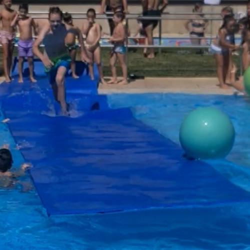 Tyler running on water